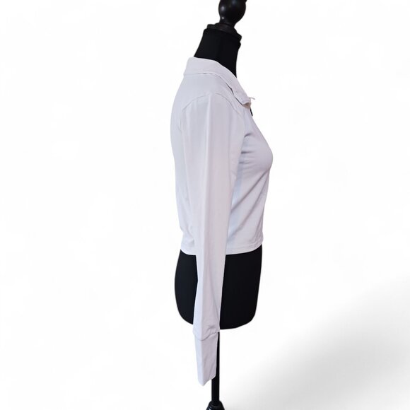 Paragon Fitwear Sedona Ether Cropped 1/4 Zip White Pullover - Picture 7 of 10